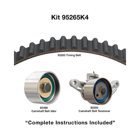Dayco 03-09 Chrysler/Dodge/Jeep 2.4L Timing Belt Kit, 95265K4 95265K4